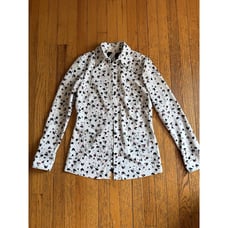 DOROTHEE SCHUMACHER Floral Print Button Down Scuba Fabric Top Women’s size 2