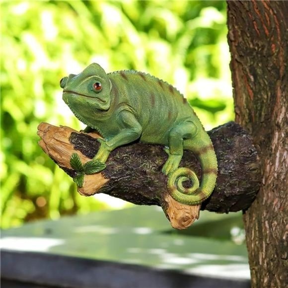 Tree Hugger Sculpture Hanging Garden Decoration Statue Hand-Painted Multicolor