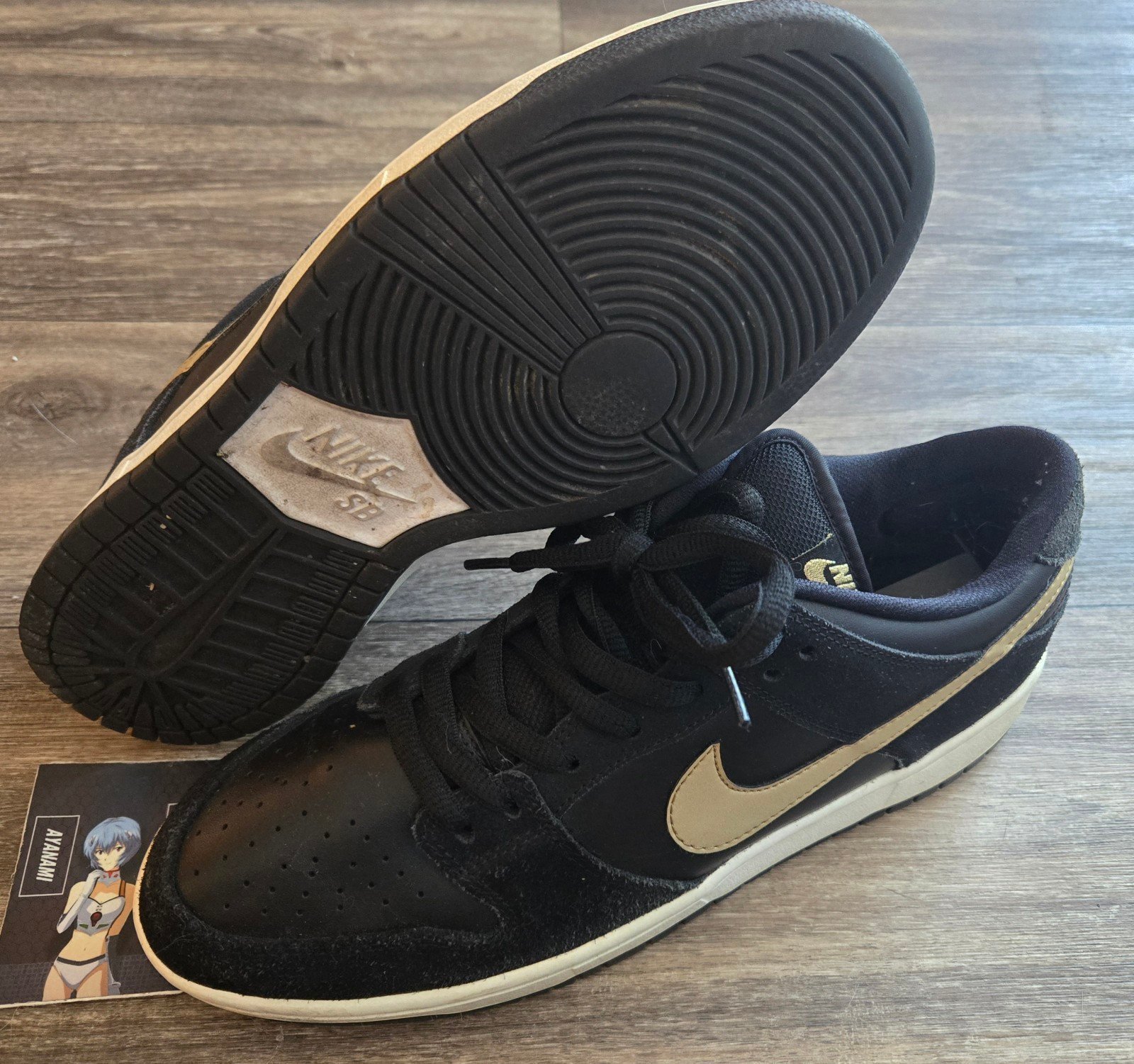 Nike SB Dunk Low Pro Takashi Black/Metallic Gold 9.5 2018