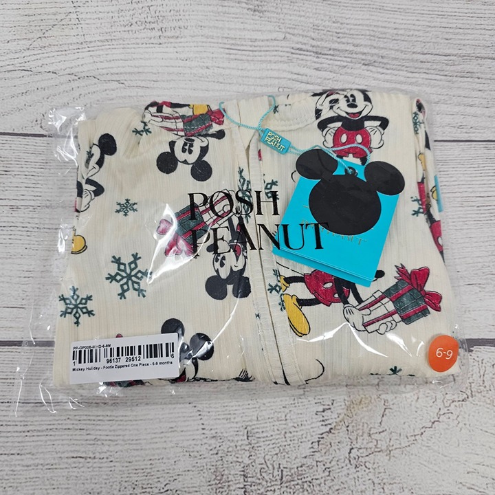 NWT Posh Peanut Disney Mickey Holiday Convertible One Piece 6-9 months