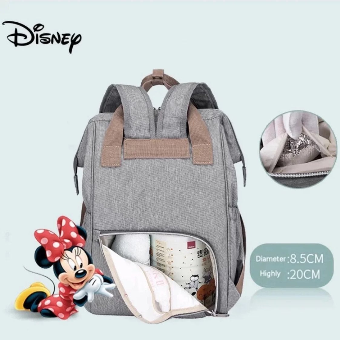 Minnie Mouse Mommy Diaper Bag Backpack
