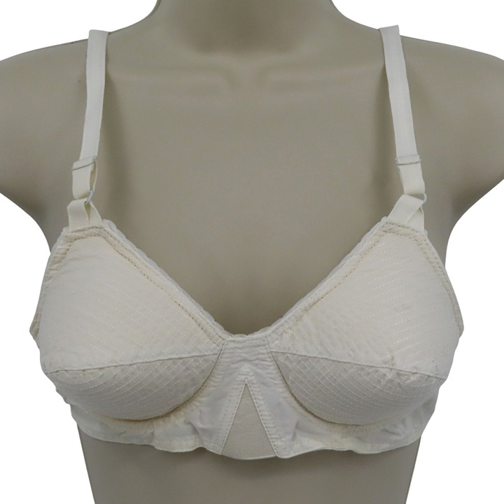VTG Formfit Rogers Inflation 32B Bra White Padded Cone Bullet Pointy Rockabilly