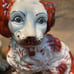 Antique Staffordshire red spaniel dog pair