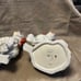 Antique Staffordshire red spaniel dog pair