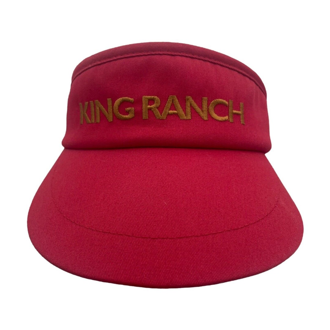 KING RANCH Red Embroidered Visor Hat