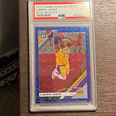 Optic Lebron James Blue Velocity PSA 9