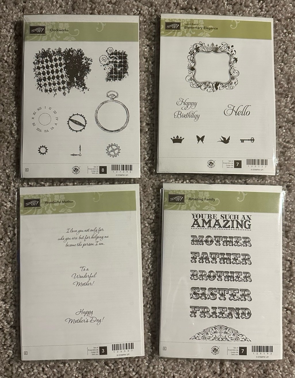 Stampin Up Bundle Set of Stamps