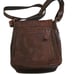 Mou Meraki Brown Genuine Leather Messenger Crossbody Bag 10 x10 x3