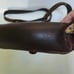 Mou Meraki Brown Genuine Leather Messenger Crossbody Bag 10 x10 x3