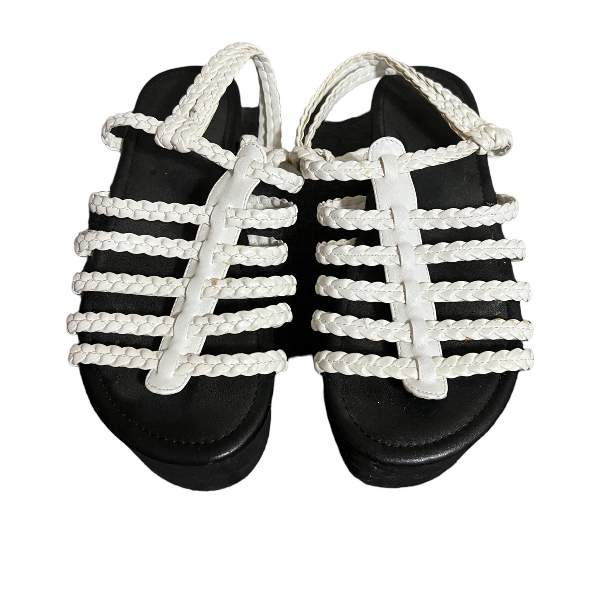 Urban Outfitters Fisherman Sandals White Women's Size 7 Strappy Platform Shoes