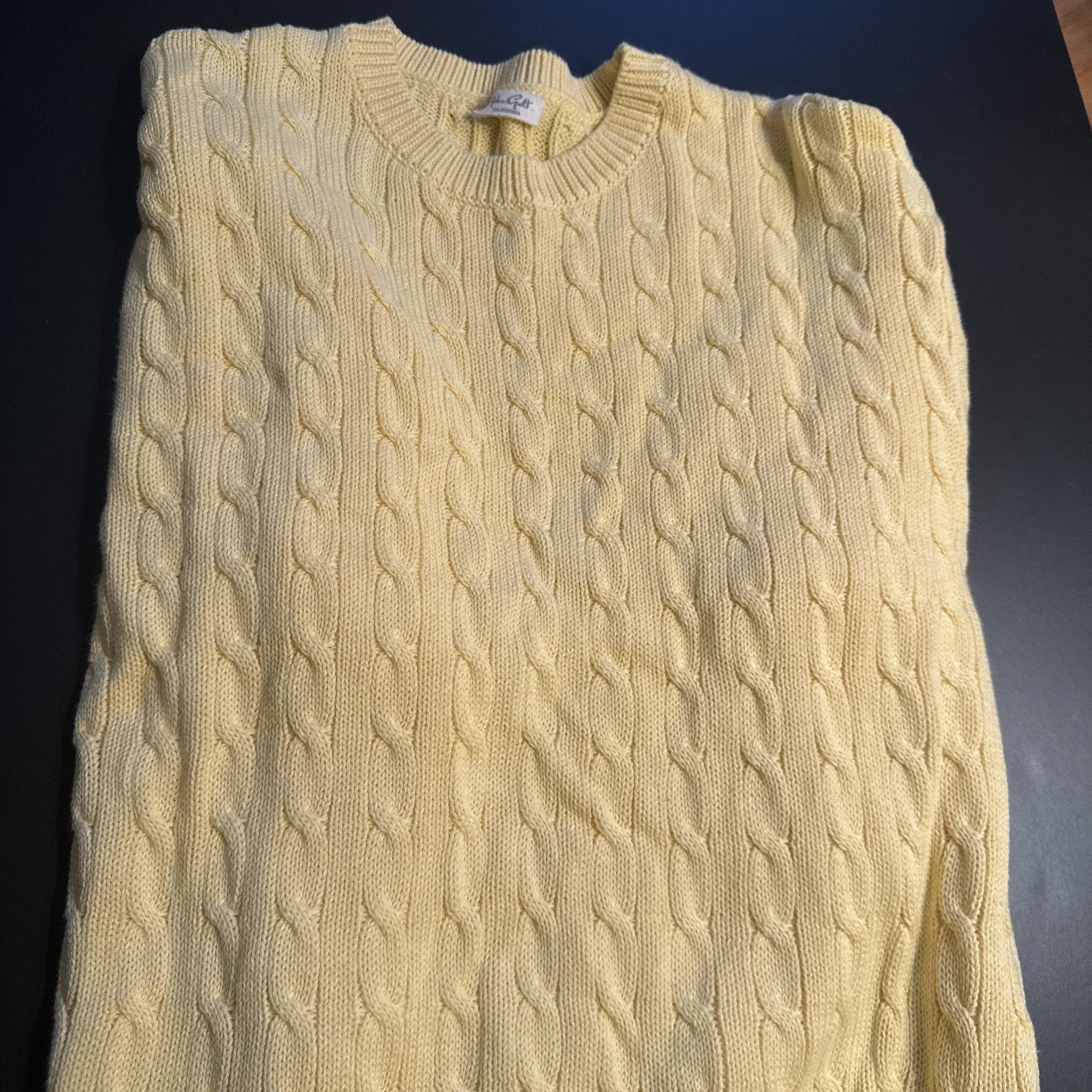 John Galt Brandy Melville Sweater Womens One size Round Neck Yellow New