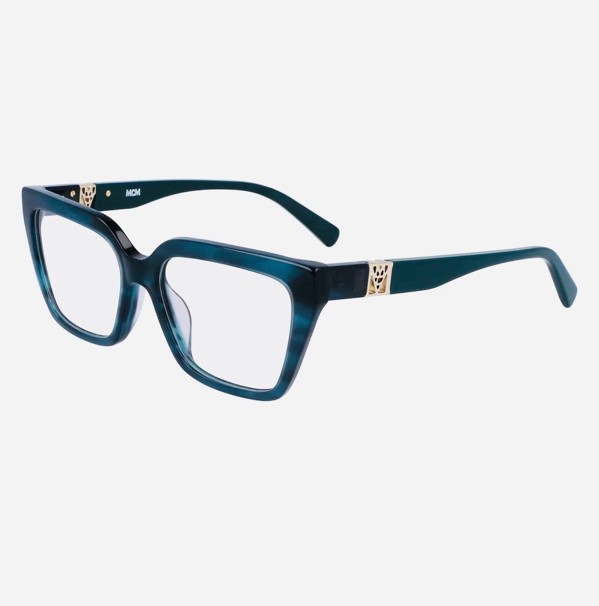 NEW MCM 2729 407 Blue Horn Eyeglasses 53mm with MCM Case