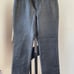 100% Black Leather Pants Size 6P