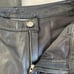 100% Black Leather Pants Size 6P
