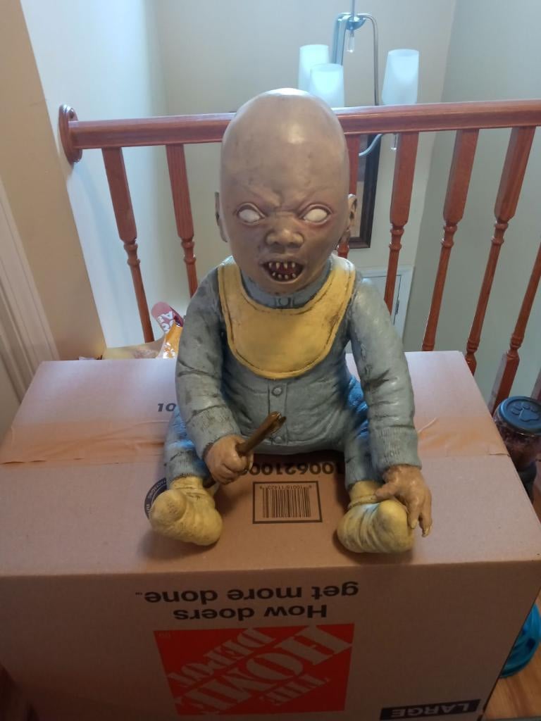 Spirit Halloween Hungry Harold 2010 Retired Zombie Baby Halloween Prop