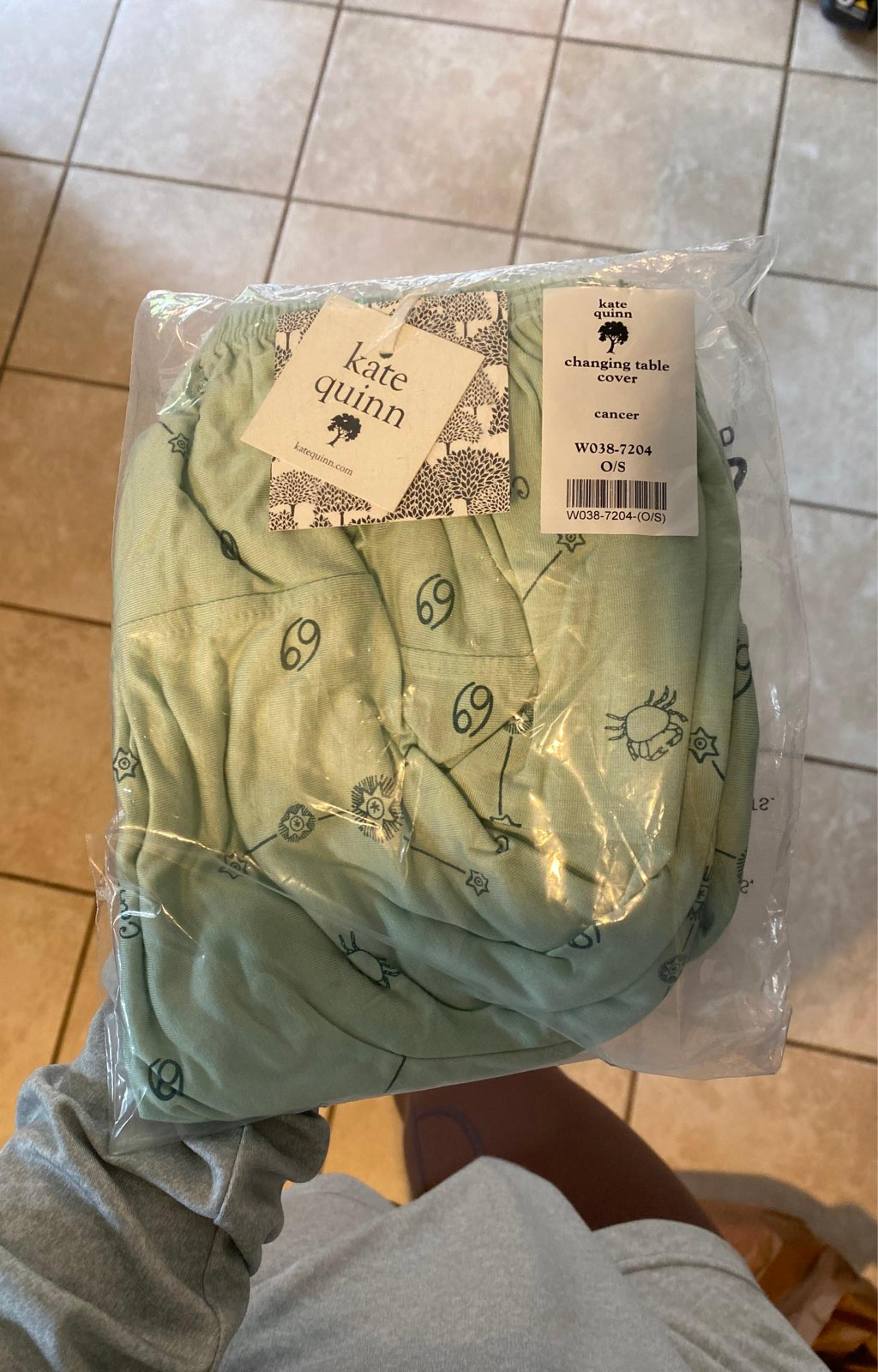 Kate Quinn cancer changing table cover