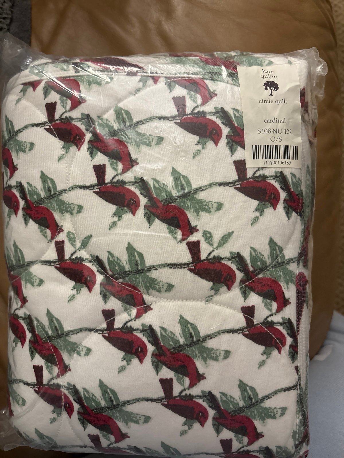 Kate Quinn cardinal quilt
