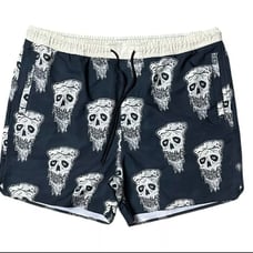 Stance Complex Pizza Melt Face Skull Freshtek Workout Stretch Shorts 5.5