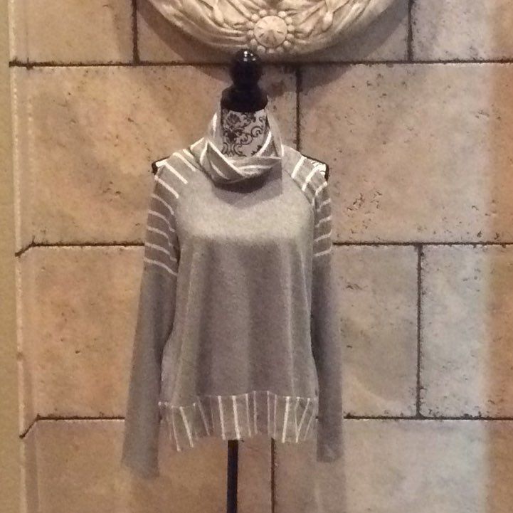 Beautiful Cowl Neck Cold Shoulder Top