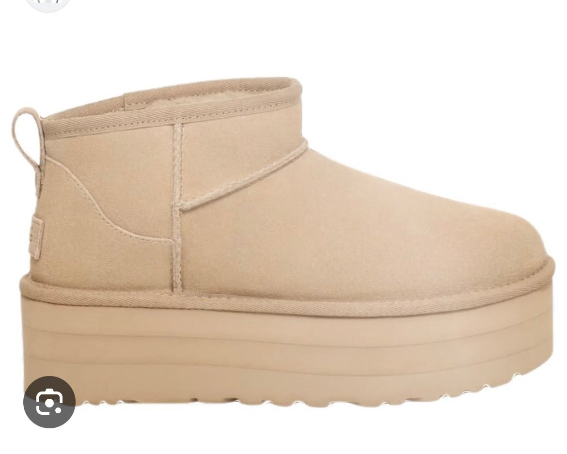 NWT UGG ultra mini platform mustard seed size 8