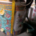 Vintage mid-century Chinese porcelain cup with lids