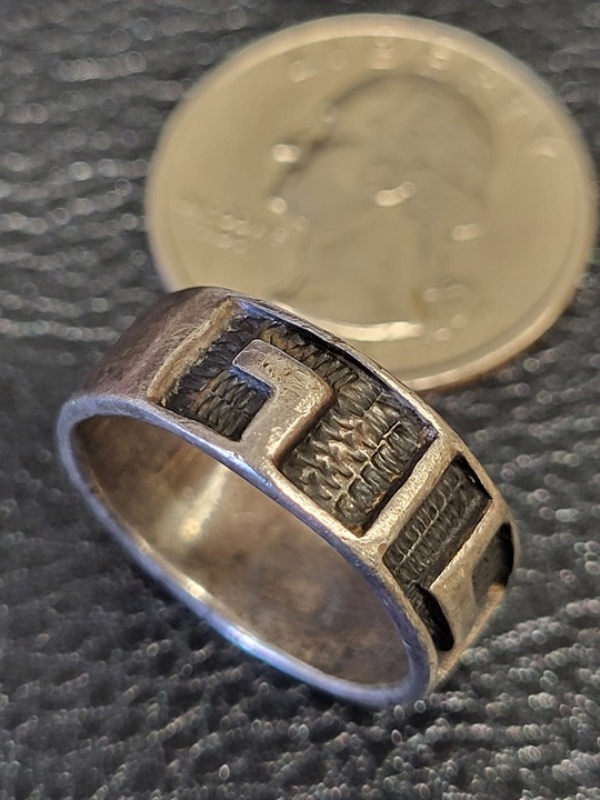 Vintage Sterling Silver Hopi Ring. Cultural. Stylish. Beautiful Design.