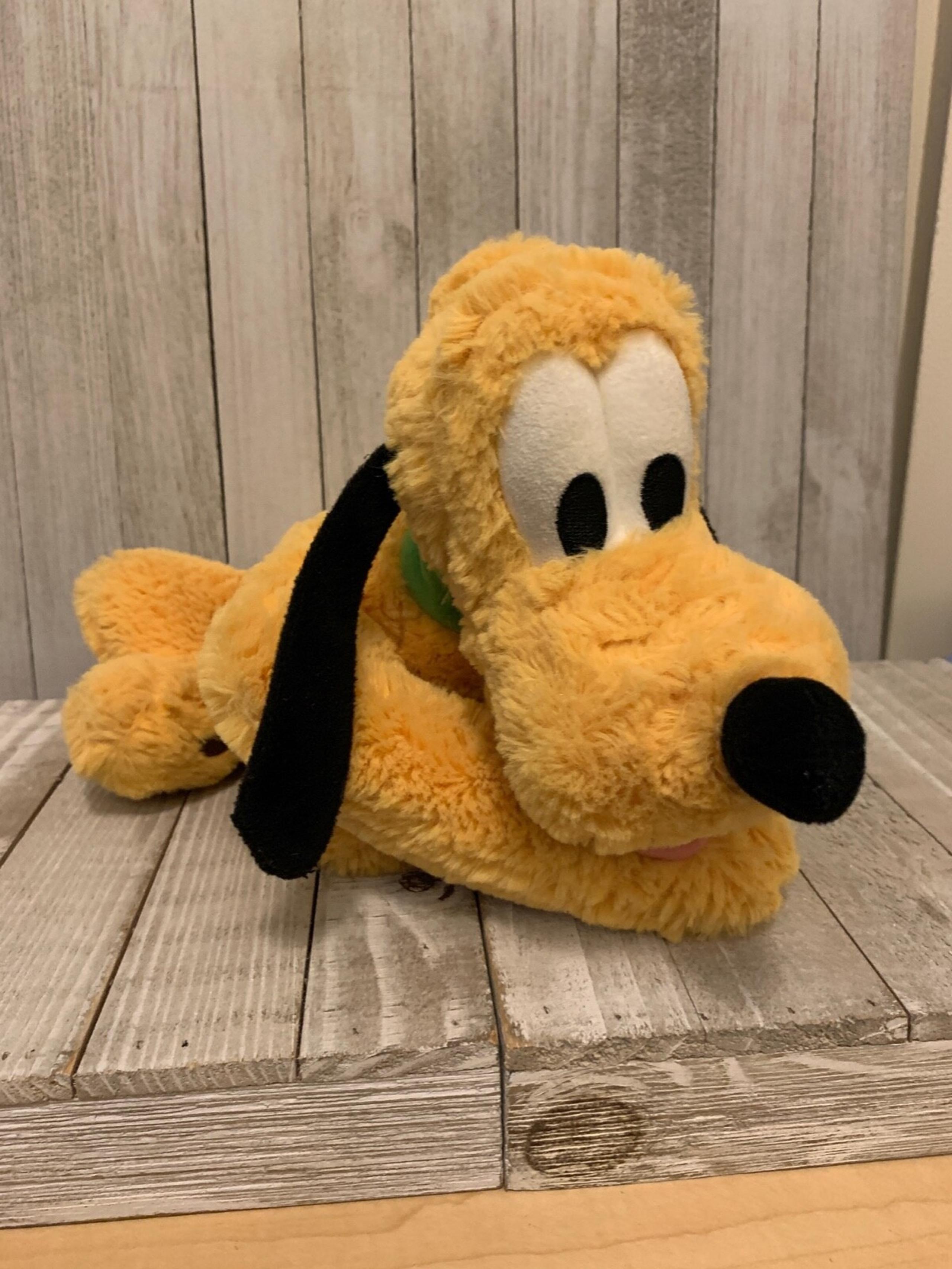 Big Disney Store Posable Pluto the Dog Plush Stuffed Animal Toy 15"