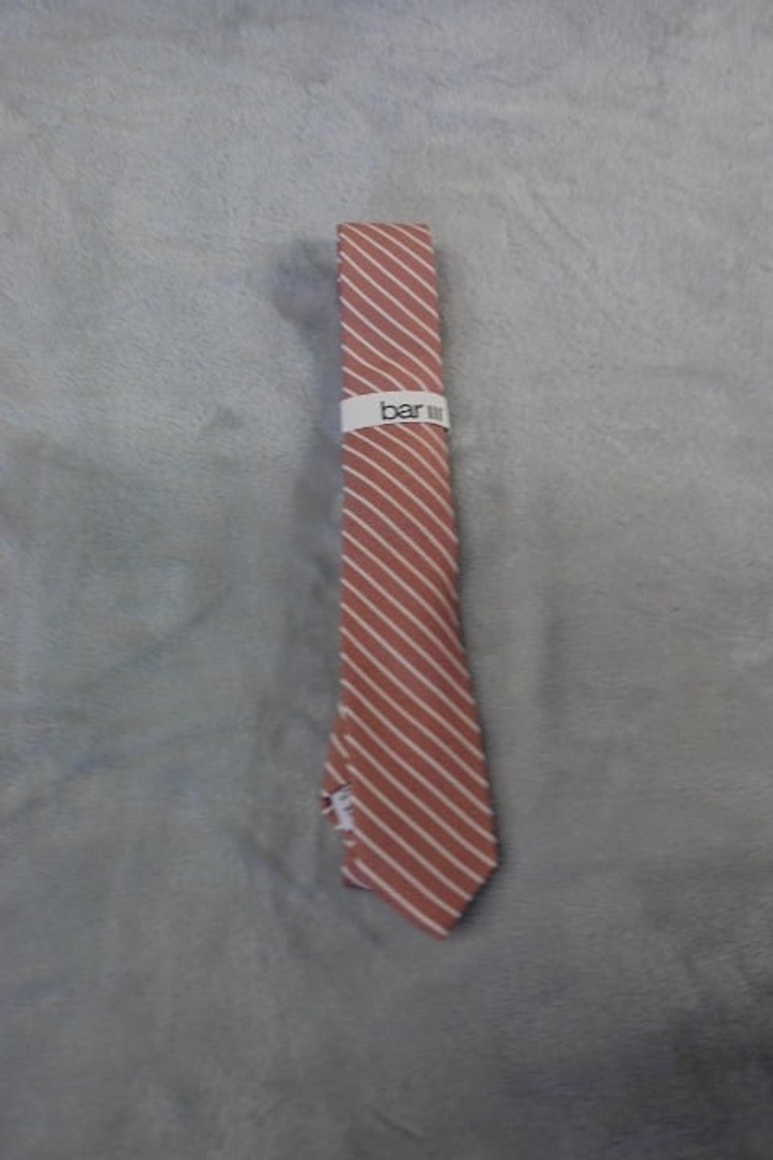 Bar III Mens Sorrento Stripe Tie Mauve/Light Pink/Baby Pink