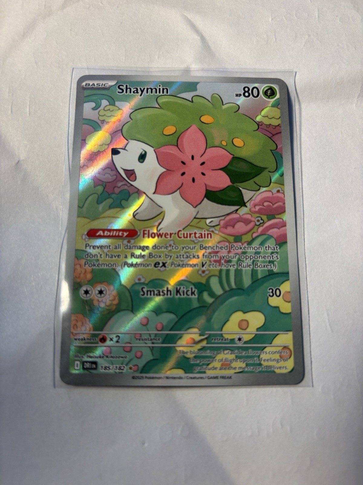 Pokemon Destined Rivals Shaymin Full Art IR 185/182