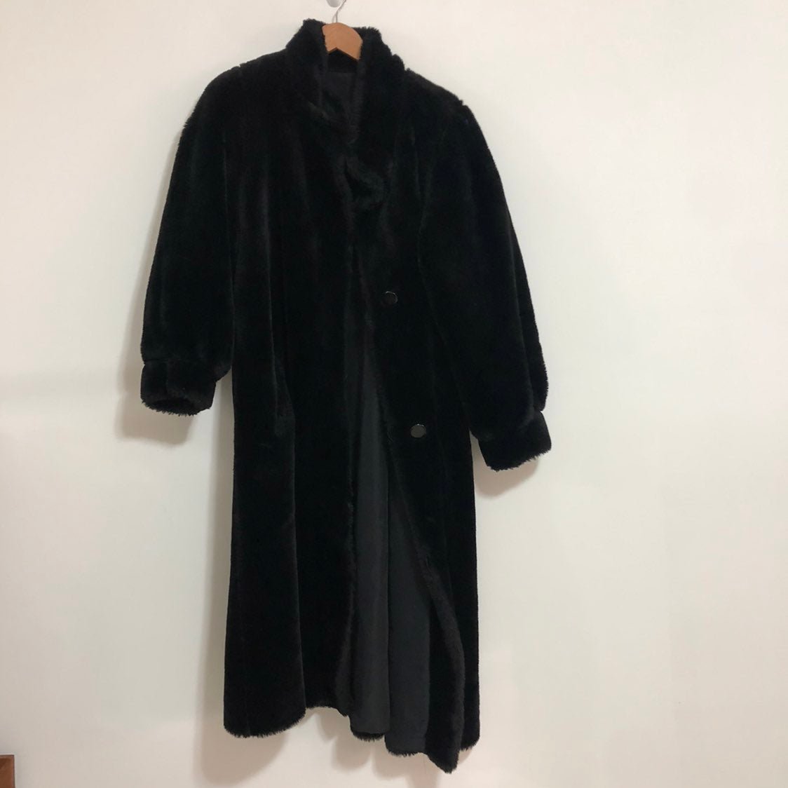 Vintage J Percy For Marvin Richards Faux Fur Coat Jacket size Small Petite