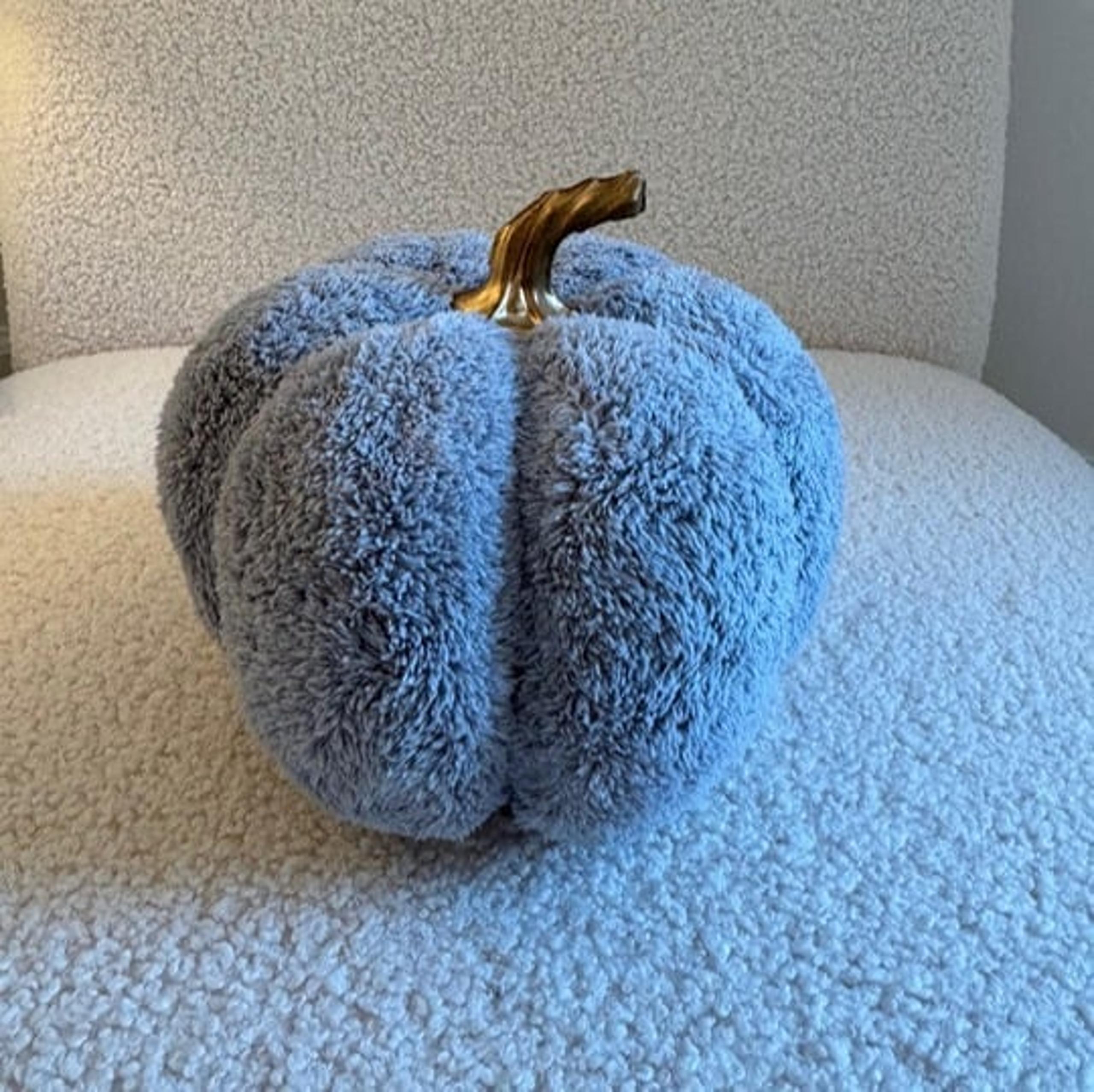 Gray Fuzzy Pumpkin