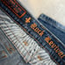 Rock Revival Celine Cropped Jeans size 30 Chunky Rhinestones Fleur De Lis Pocket