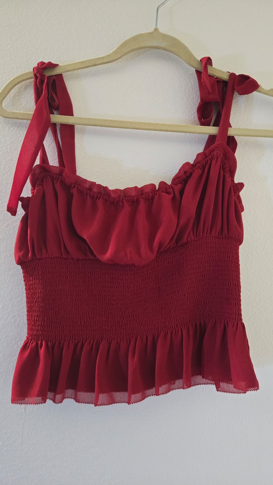 Aritzia Wilfred Ballad Camisole Tank in Red Small