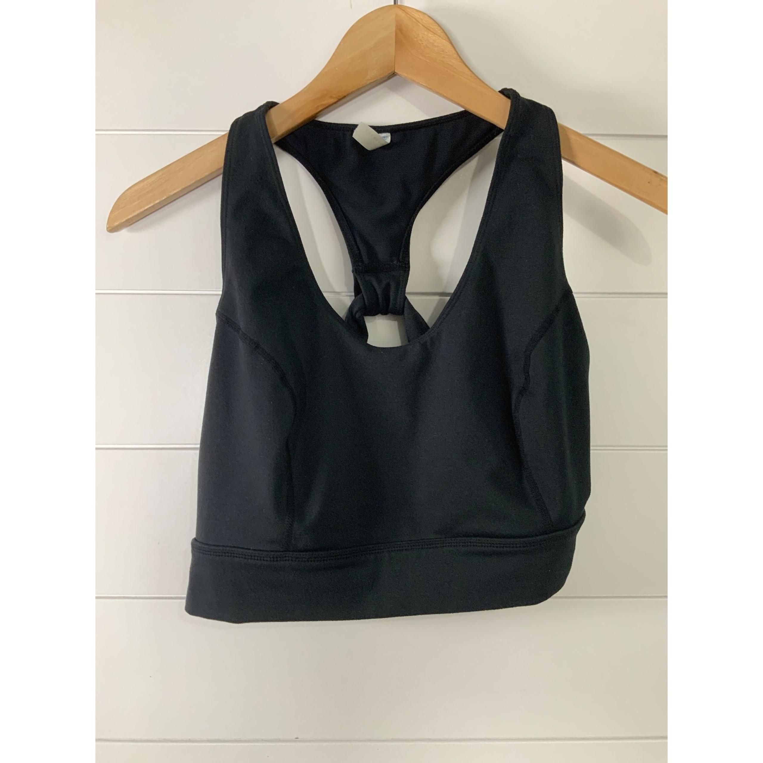 FP Movement Free People Womens Light Synergy Crop Top Sports Bra L Black Strappy