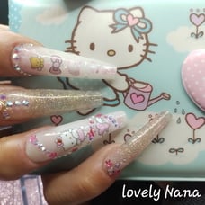 Hello Kitty Pink Angel Press On Nails