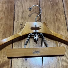 Setwell 18” Wooden Suit Pant Hanger Combo Suits Size Large Vintage