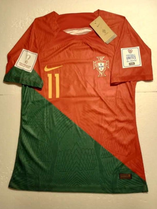 Joao Felix Portugal 2022 World Cup Qatar Match Slim Fit Red Home Soccer Jersey