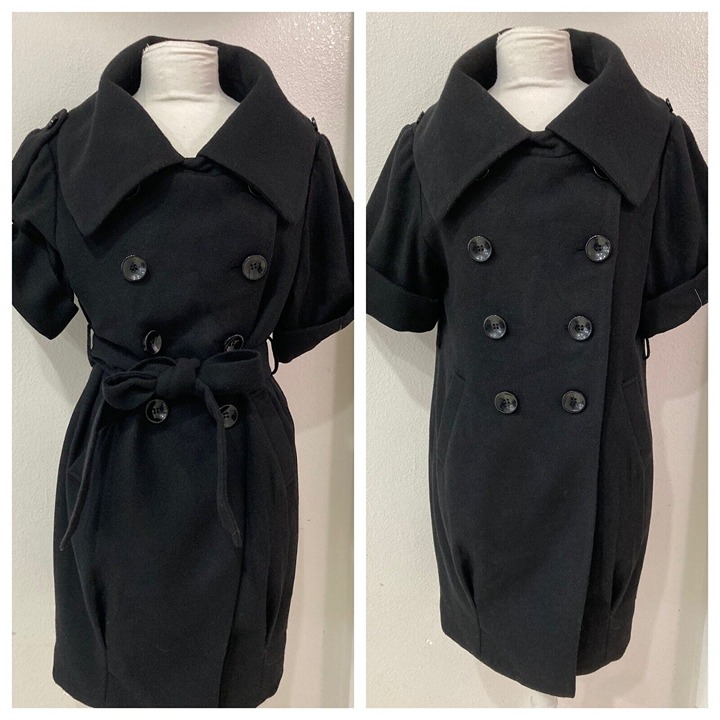 VERO MODA Classic Small retro vintage 50s Jacki-O inspired wool coat New lined