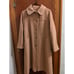 VTG Forecaster Of Boston Pea Coat Trench Jacket Wool Tan Womens USA 11/12