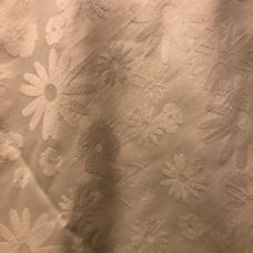 Vintage damask tablecloth - daisies