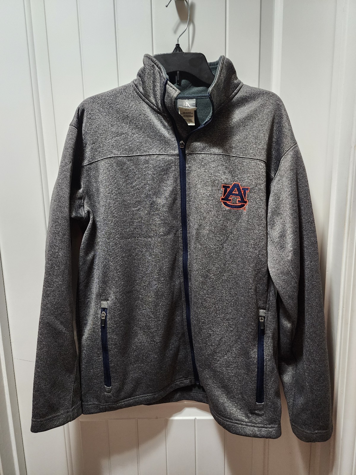 Knights Apparel Auburn Tigers Mens Jacket Size Medium Gray Excellent Condition!