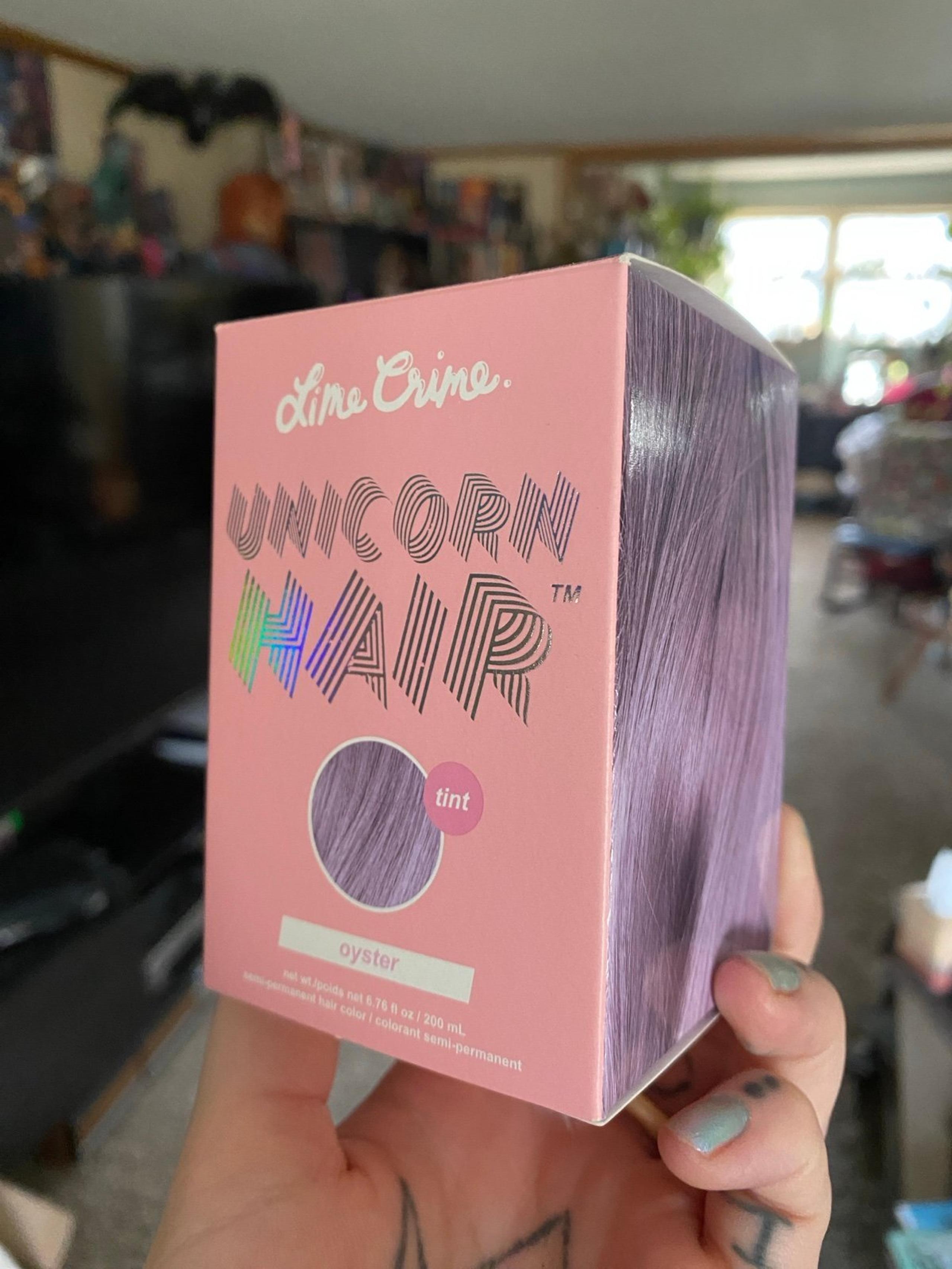 Lime Crime unicorn hair oyster dye tint grey new unopened