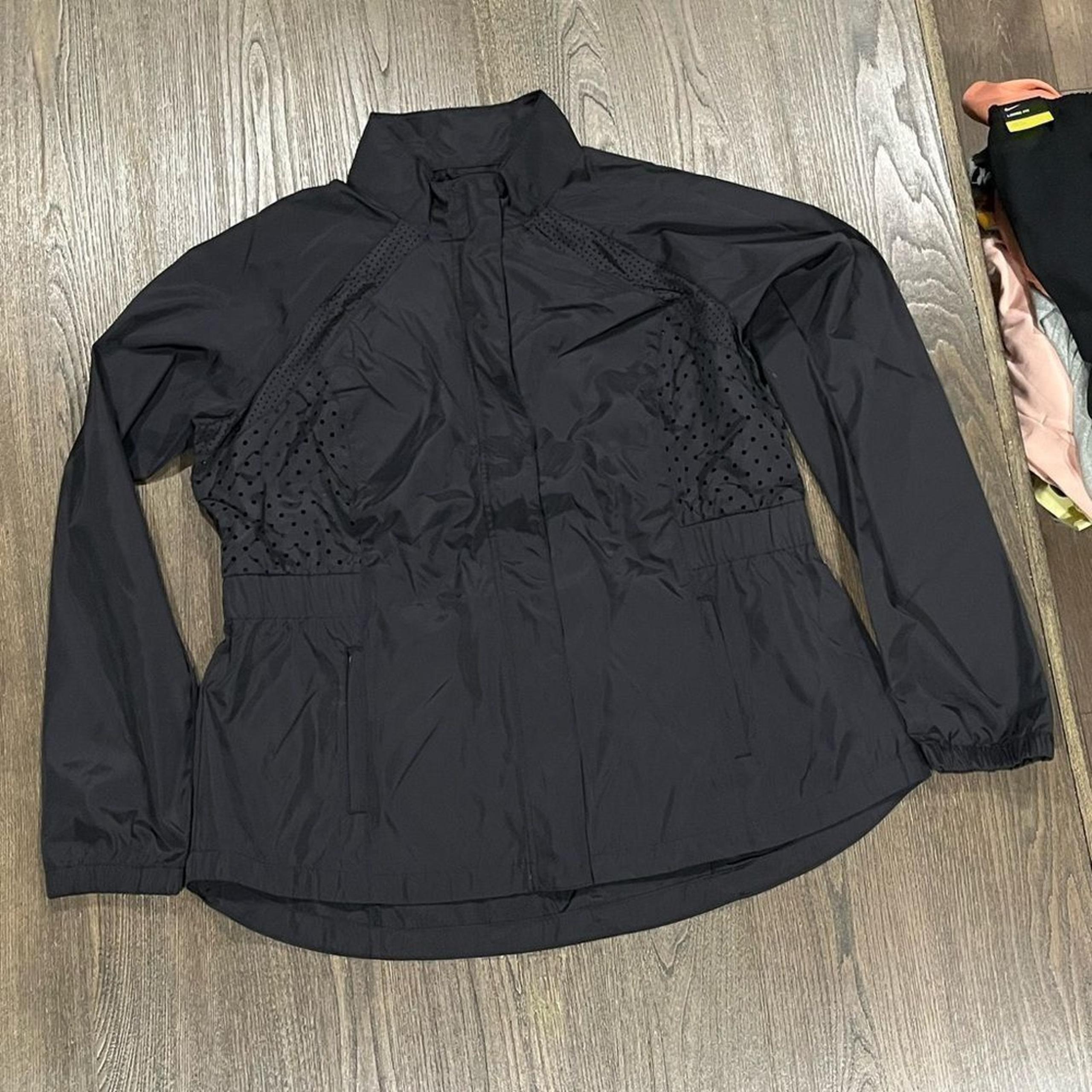 NWOT Fila Womens Black Rain Jacket - Size S