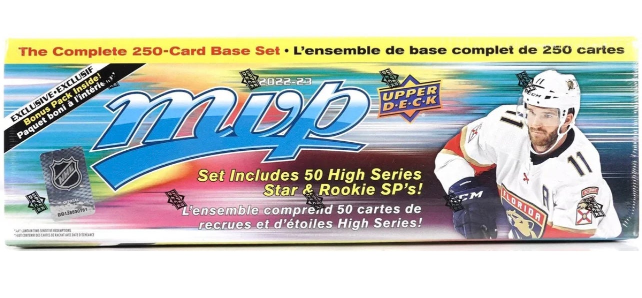 2022/23 MVP NHL Hockey Trading Cards Complete Factory Set Hobby Box w/SP&Rookies