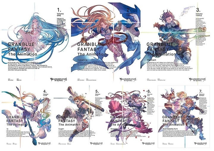 Granblue Fantasy Anime Japanese Blu-ray S1 Complete set