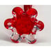 Vintage Italian Red Twist Stretch Bud Vase