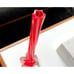 Vintage Italian Red Twist Stretch Bud Vase