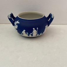 Antique Jasperware Sugar Bowl