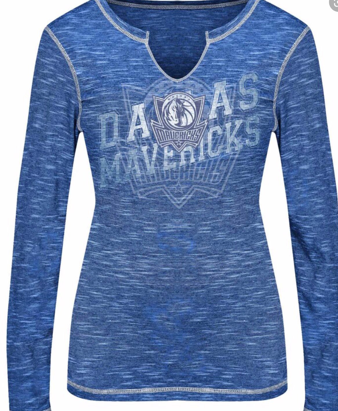 Dallas Mavericks Majestic Blue T-Shirt