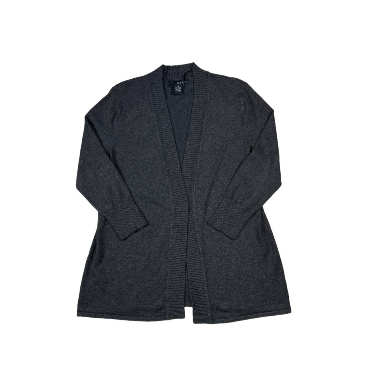 Grace Open Front Cardigan in Gray | Size M